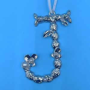Alloy Letter S Ornament <b>Gold</b> Pearl Decor <b>Christmas</b> <b>Tree</b> Hanging Home Decoration Personal Gift Handmade Craft - Product Image 3
