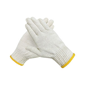Precio bajo 30 g/par guantes de algodón calibre 10 guante protector de punto de algodón guantes de seguridad de mano blanca para el trabajo doméstico - Product Image 2
