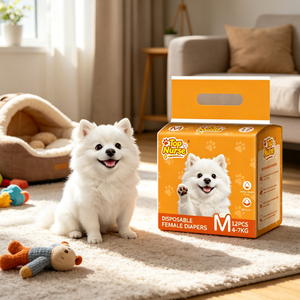Couches jetables pour femelles chiennes, taille M (4-7 kg), 12 pièces, anti-fuites, pour petits chiens – Soin des animaux de compagnie - Product Image 1