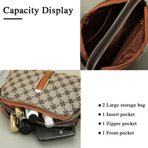 Baellerry Women's Crossbody Bag Mini <b>Square</b> Zipper Closure Fashion Shoulder Bag Everyday Use - Product Image 2
