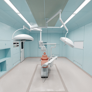 Nuova attrezzatura modulare per sala diagnosi ospedaliera per impianto dentale per pulizia dell'aria pareti divisorie di purificazione medica - Product Image 6