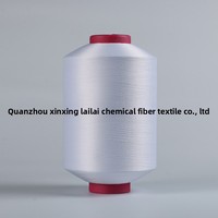 Fil chenille DTY spécifique aux rubans d'étiquettes, en fibre chimique, 100D, polyester blanchi, XS003, Jinjiang, stock disponible, fourniture directe