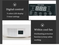 Untuk VGT-6250 Mesin Pembersih Perhiasan Gigi Ultrasonik Elektrik 20KHz 65W Baja Tahan Karat Portabel Digital Mini 2500ML
