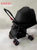 Poussette Bébé APAI à Quatre Roues, Design Moderne, Pliable, Légère, Sûre et Confortable, Idéale pour la Cuisine, la Salle à Manger et la Chambre