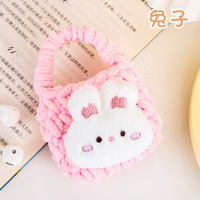 Monedero de Felpa con Diseño de Animal de Dibujos Animados, Tejido Transpirable, Mini Bolsa Portátil para Guardar Auriculares y Cables, para Chicas Lindas