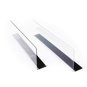 Mẫu miễn phí bán buôn rõ ràng L hình rõ ràng siêu thị nhựa Kệ từ chia cho kim loại kệ - Product Image 5