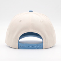 Casquette de baseball personnalisée à logo brodé 3D de qualité supérieure, bicolore et structurée, pour marques de vêtements, vente en gros