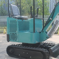 E.P China Alibaba precio barato bomba hidráulica eléctrica cubo jardín 1Ton Super Mini máquina excavadora con motor Kubota