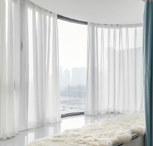 Điện thông minh Rèm theo dõi Wifi điều khiển từ xa uốn cong cơ giới <span class=keywords><strong>Curtain</strong></span> tay đường sắt cho Vòng cửa sổ - Product Image 5