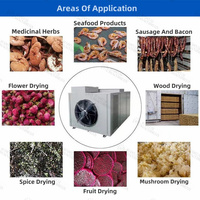 Salle de séchage à pompe à chaleur industrielle Déshydrateur d'une capacité de 50kg Armoire de séchage à 120 plateaux pour champignons/fruits/légumes