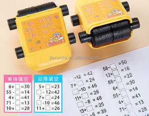 Tampons roulants <span class=keywords><strong>math</strong></span>ématiques portables pour enfants 2 <span class=keywords><strong>en</strong></span> 1 Tampon <span class=keywords><strong>math</strong></span>ématique Addition et soustraction Tampons de pratique dans les 100 Jouet d'apprentissage à double tête - Product Image 6