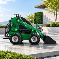 Mini-chargeuse compacte à 4 roues avec commande par joystick, hydraulique auxiliaire 16Mpa, moteur diesel Yanmar, tracteur compact