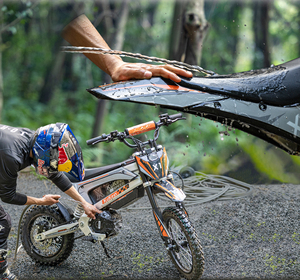 มอเตอร์ไซค์ไฟฟ้าออฟโรด KuKirin X1, ยางขนาด 14/12 นิ้ว, เบรกไฮดรอลิก, หน้าจอ LED, สำหรับการท่องเที่ยวและพนักงานส่งของ - Product Image 6