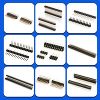 Conector de Cabezal de Pines 0.8/1.0/1.27/2.0/2.54mm, Fila Simple/Doble, Macho/Hembra, Recto/Ángulo Recto, DIP SMT para Arduino Raspberry Pi