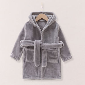 Nouvelle robe <span class=keywords><strong>de</strong></span> chambre en polaire douce à capuche pour enfants, motif <span class=keywords><strong>de</strong></span> dessin animé mignon, respirante, pour bébés garçons et filles, pyjama décontracté et chaud, <span class=keywords><strong>chemise</strong></span> <span class=keywords><strong>de</strong></span> <span class=keywords><strong>nuit</strong></span> - Product Image 6
