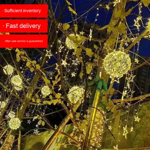 Bán Buôn 20Cm 30Cm LED Mây Bóng Ánh Sáng Chuỗi Không Thấm Nước Ngoài Trời Đầy Màu Sắc Vườn Cảnh Quan Treo Cây Bóng Ánh Sáng - Product Image 1