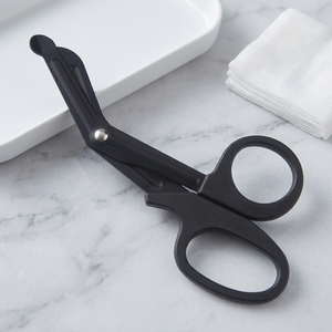 Tijeras multiusos profesionales de acero inoxidable con mango de plástico negro, borde liso, para corte DIY, precio al por mayor - Product Image 2