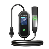 Nouvelle borne de recharge pour Tesla Model Y avec porte de charge ouverte et bouton de pression, 9,6 kW, IP65, prise NEMA14-50