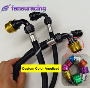 FS Custom -<span class=keywords><strong>6</strong></span> -<span class=keywords><strong>8</strong></span> -10 -<span class=keywords><strong>12</strong></span> <span class=keywords><strong>1</strong></span>/2\" <span class=keywords><strong>3</strong></span>/<span class=keywords><strong>8</strong></span>\" 5/<span class=keywords><strong>8</strong></span>\" <span class=keywords><strong>3</strong></span>/4'' <span class=keywords><strong>1</strong></span>'' Tubo in PTFE Intrecciato in Nylon Nero con Raccordi a Sgancio Rapido e Assemblaggio - Product Image 2