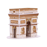 Jouets éducatifs, kit d'artisanat DIY, puzzle, Arc de Triomphe, puzzles 3D, architecture mondiale célèbre, modèle de construction 3D, jouet cadeau