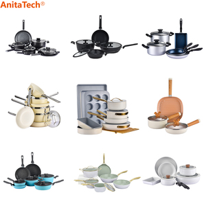 Juego de Ollas de Cocina Comerciales para Restaurante, Juego de Utensilios de Cocina Antiadherentes de Granito, Utensilios de Cocina de Aluminio - Product Image 4