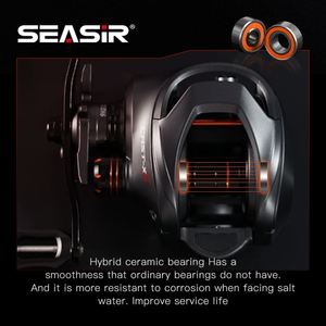 ORJD Cast-x2 <strong>Carbon</strong> Fiber Baitcasting Reel Wheel 7.3:1 Gear Ratio 9KG Max Drag Ceramic <strong>Bearings</strong> GRIP 6+1BB for River Fishing - Product Image 4