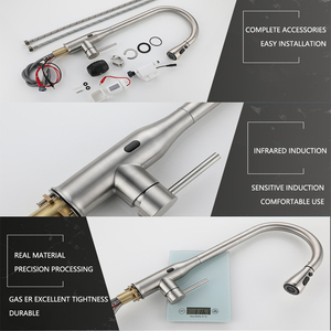 Bel contorno 304 in acciaio inox <span class=keywords><strong>rubinetti</strong></span> da cucina Touch Sensor cucina lavello <span class=keywords><strong>rubinetti</strong></span> <span class=keywords><strong>con</strong></span> caratteristiche flessibili - Product Image 5