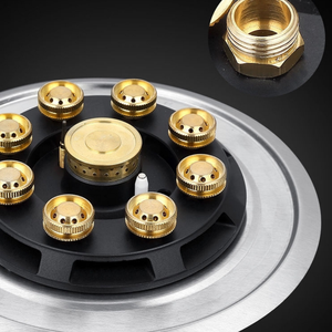 เตาแก๊สตั้งโต๊ะ2หัวแบบฝังบนโต๊ะสำหรับห้องครัวในครัวเรือน - Product Image 5