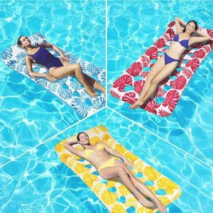 Flotador con Diseño de Hojas: Balsa Inflable para Adultos, Ideal para Fiestas en la Piscina y Diversión de Verano - Product Image 3