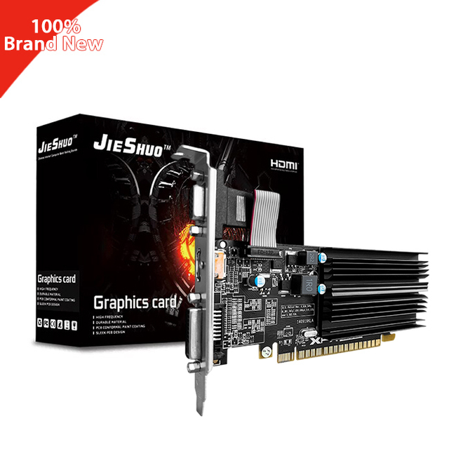JIESHUO NEW Radeon HD6570 2G Gaming Graphics Card PC Servers Video Card Placa De Video AMD Graphic Cards GPU Radeon HD 6570 2GB