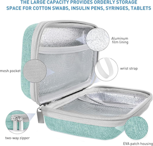 Estuche Refrigerador Portátil para Insulina, Bolsa <span class=keywords><strong>de</strong></span> <span class=keywords><strong>Viaje</strong></span> Impermeable <span class=keywords><strong>de</strong></span> EVA Rígida para Diabéticos, Estuche para Insulina y Péptidos - Product Image 2
