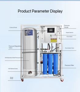 Équipement de filtration d'eau par osmose inverse commercial et industriel 250-500 LPH, système de purification d'eau potable pure - Product Image 2