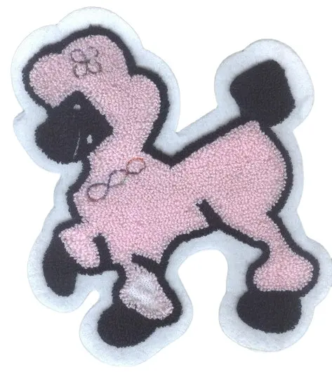 New Design Iron-on Custom Cute Animal Cartoon Logo Small Applique Embroidery Patch for Clothes
