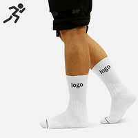 Chaussettes de course à compression athlétique en nylon de qualité supérieure Chaussettes de sport en nylon rembourrées