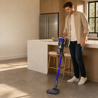 Aspirateur sans fil autonome, aspiration puissante de 32 kPa, écran LED tactile, divers accessoires pour différents scénarios