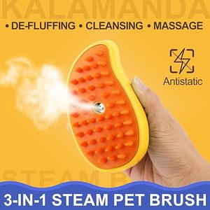 Cepillo de Vapor Portátil Recargable y Ecológico <span class=keywords><strong>para</strong></span> Perros y Gatos, 3 en 1, Peine de Silicona <span class=keywords><strong>para</strong></span> Masaje, Cepillo con Spray Antibacterial <span class=keywords><strong>para</strong></span> Limpieza de Pelo de Mascotas - Product Image 5