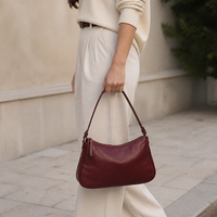 Sac à main de luxe pour femme, design personnalisé OEM, texture grainée, idéal pour le bureau, sac à bandoulière de créateur