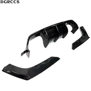 M3 M4 F80 F82 2014-2018 V Style Three-stage Approach Carbon Fiber Sports Rear Lip Bumper Polished Vacuum Technology - Product Image 4