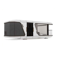 Maison capsule spatiale moderne personnalisée pour le camping en plein air avec mobilier complet
