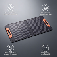 Panel Surya Lipat 60W PERC dengan Output USB-C/USB-A/DC, Tahan Air IP67, Charger Portabel untuk Ponsel, Power Station, Camping, OEM