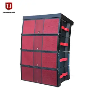 Professional powered waterproof dj audio sound equipment single 12 inch 3 way line array system speaker for event