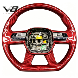 Volant sport personnalisé en fibre de carbone véritable V8carbon pour <span class=keywords><strong>DS7</strong></span> DS9, accessoires intérieurs de voiture, pièces automobiles, modification racing - Product Image 5