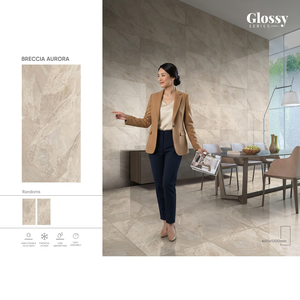 Arctic Crystal Export Grade Glossy Polished Porcelain Tiles 600x1200mm for Luxury Floor Interiors - Product Image 2