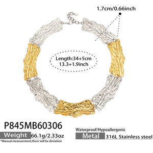Collier en acier inoxydable de style médiéval, pendentif géométrique unique, chaîne de collier en forme de lame - Product Image 6