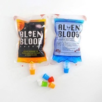 Pochette de boisson alcoolisée de 250ml avec bec verseur de robinet taille personnalisable sac de gousset jus scellé en plastique sucer gelée paquet pour café