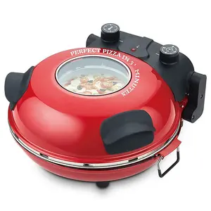 Lò nướng sâu Pan nhiệt cao đá 12 inch Vòng sản xuất bánh Pizza Lò nướng điện xách tay bánh pizza Maker