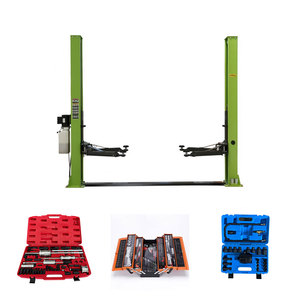 Lève-voiture hydraulique robuste 4000 kg, élévateur de voiture à 2 poteaux pour plafond bas 5000 kg, capacité 10000 livres pour garage domestique - Product Image 1