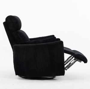 Poltrona Reclinabile a Dondolo VANBOW in Tessuto Nero per Madri in Allattamento - Product Image 6