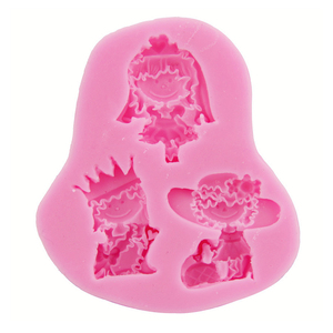 Moule en silicone 3D pour décoration de gâteaux et fondants, forme irrégulière, style princesse, classique, populaire, décontracté et tendance, pour filles, DIY - Product Image 5