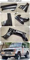 Kit de arco de rueda de acero de salida de fábrica Fender delantero Flare para To-yota Land Cruisre LC77 RJ77